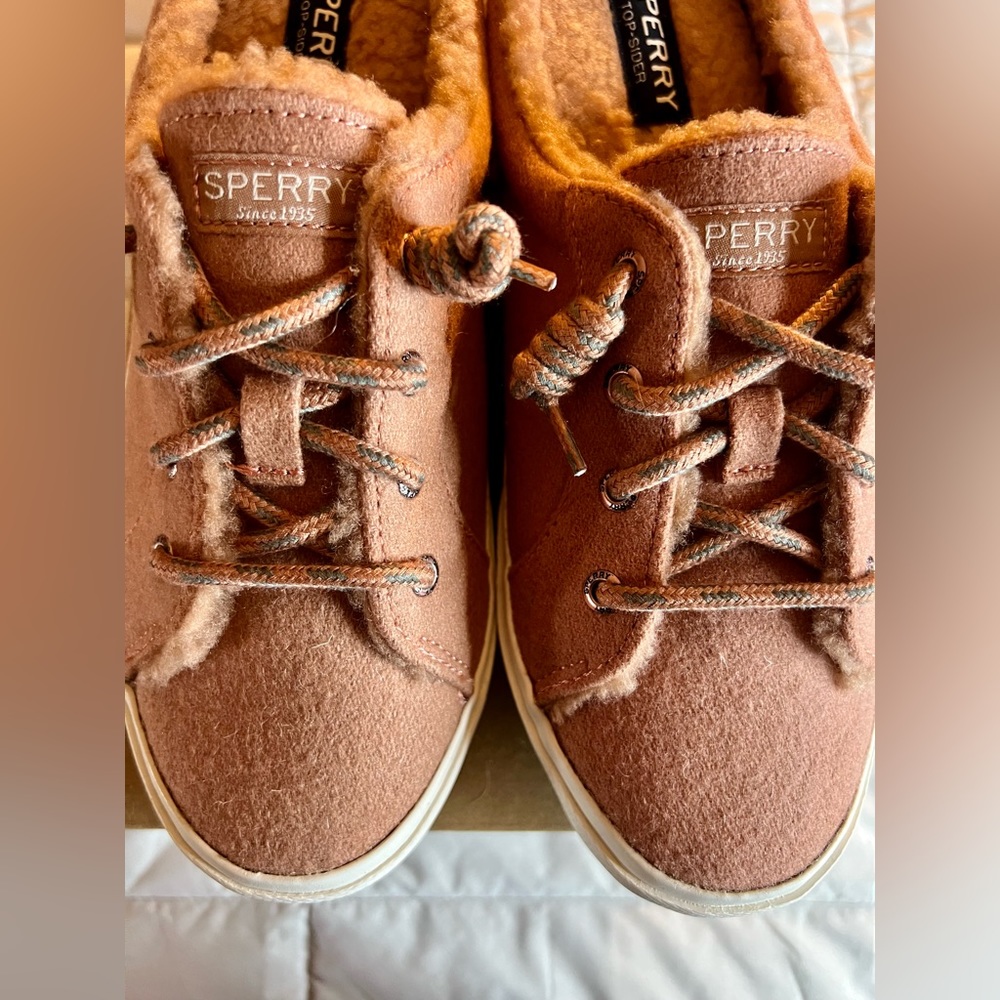 NWT Sperry Pier Wave Mule Teddy Mauve. Women’s size 7.5. - Picture 9 of 9